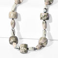 EverTrue Peace Jasper and Multi Gemstone 390.00 ctw Beaded Necklace in Platinum Bond 18 Inches - Sticky add to cart bar