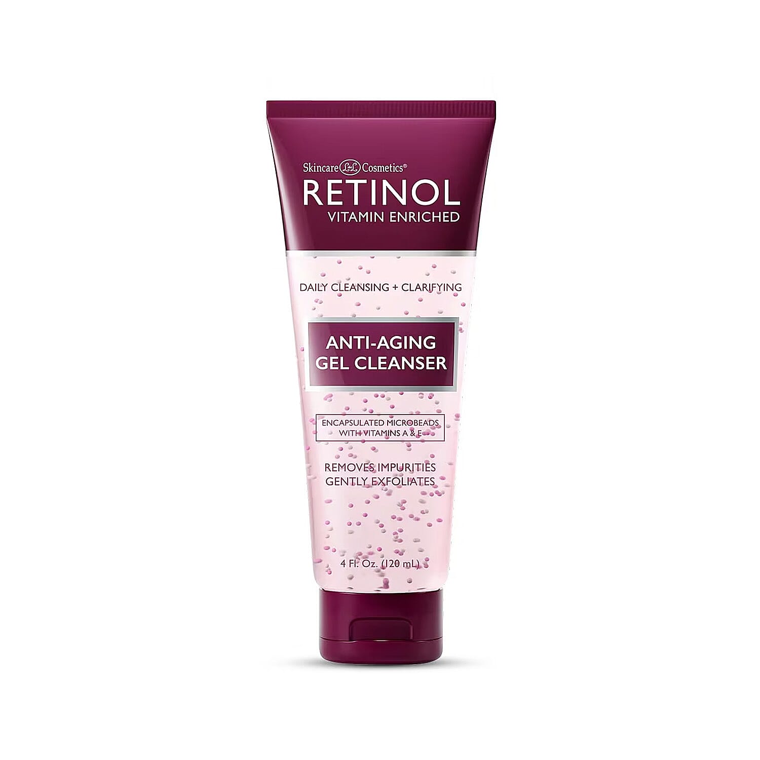 Retinol Vitamin Enriched Anti-Aging Daily Gel Cleanser (4oz) Made in US
