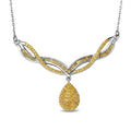 D'Joy Diamond Necklace (18-20 Inches) in Rhodium Over Sterling Silver 1.00 ctw - Sticky add to cart bar