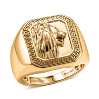 D'Joy 18K Vermeil YG Over Sterling Silver Men's Ring (Size 10.0) (12.40 g)