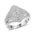 D'Joy Diamond Ring in Rhodium Over Sterling Silver (Size 6.0) 1.00 ctw - Sticky add to cart bar