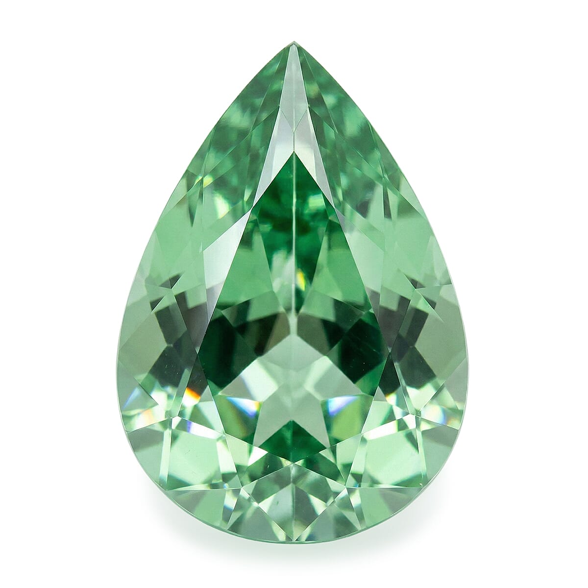 Certified & Appraised AAAA Mint Tourmaline (Pear Free Size) 3.00 ctw