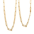 3mm Paperclip Chain Necklace in 10K Yellow Gold 3.8 Grams (24 Inches) - Sticky add to cart bar