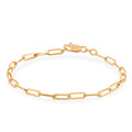 3mm Paperclip Chain Bracelet in 10K Yellow Gold (8.00 In) 1.6 Grams - Sticky add to cart bar