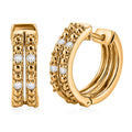 Luxuriant Lab Grown Diamond (G-H, SI) Earrings in 18K Vermeil YG Over Sterling Silver - Sticky add to cart bar