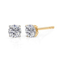 IGI Certified Luxuriant 14K Yellow Gold  VS   Lab Grown Diamond  EF, VS Solitaire Stud Push Post Earring 1.00 ctw - Sticky add to cart bar