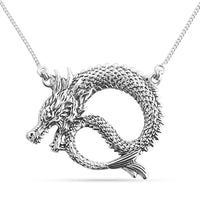 D'Joy Bali Legacy Dragon Necklace in Sterling Silver 20 Inches 7.90 Grams