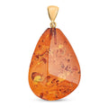 Baltic Amber Pendant without Chain in 14K YG Over Sterling Silver - Sticky add to cart bar