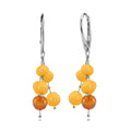 Butterscotch Amber Earrings in Sterling Silver - Sticky add to cart bar