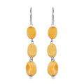 Butterscotch Amber Earrings in Sterling Silver - Sticky add to cart bar