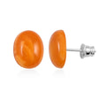 Butterscotch Amber Stud Earrings in Sterling Silver - Sticky add to cart bar