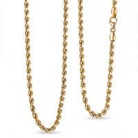 22K Yellow Gold 2.83mm Rope Chain Necklace (20 Inches) (4.47 g)