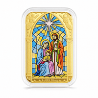 24K Gold Divine Love - Holy Family Blessing Embossed Sheet (31x45.5mm) 10mg