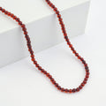 Cherry Amber Beaded Necklace in Sterling Silver 21 Inches - Sticky add to cart bar