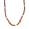 Mixed Amber Beaded Necklace in Sterling Silver 23 Inches - Sticky add to cart bar