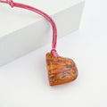 Baltic Amber Pink String Rope Chain Necklace 32 Inches - Sticky add to cart bar