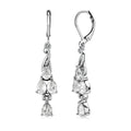 EverTrue Lab Created White Sapphire 4.40 ctw Earrings in Stainless Steel - Sticky add to cart bar