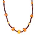 Baltic Amber Beaded Necklace in Sterling Silver (24 Inches) - Sticky add to cart bar