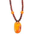 Baltic Amber Beaded Necklace in Sterling Silver (25 Inches) - Sticky add to cart bar