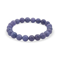 Tanzanite 120.00 ctw Beaded Stretch Bracelet