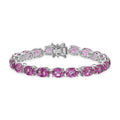 EverTrue African Lilac Quartz Bracelet in Platinum Bond (6.50 In) 28.00 ctw - Sticky add to cart bar