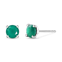 D'Joy Moissanite Solitaire Stud Earrings in Rhodium Over Sterling Silver 1.50 ctw