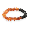 Mixed Amber Beaded Stretch Bracelet 34.70 ctw - Sticky add to cart bar