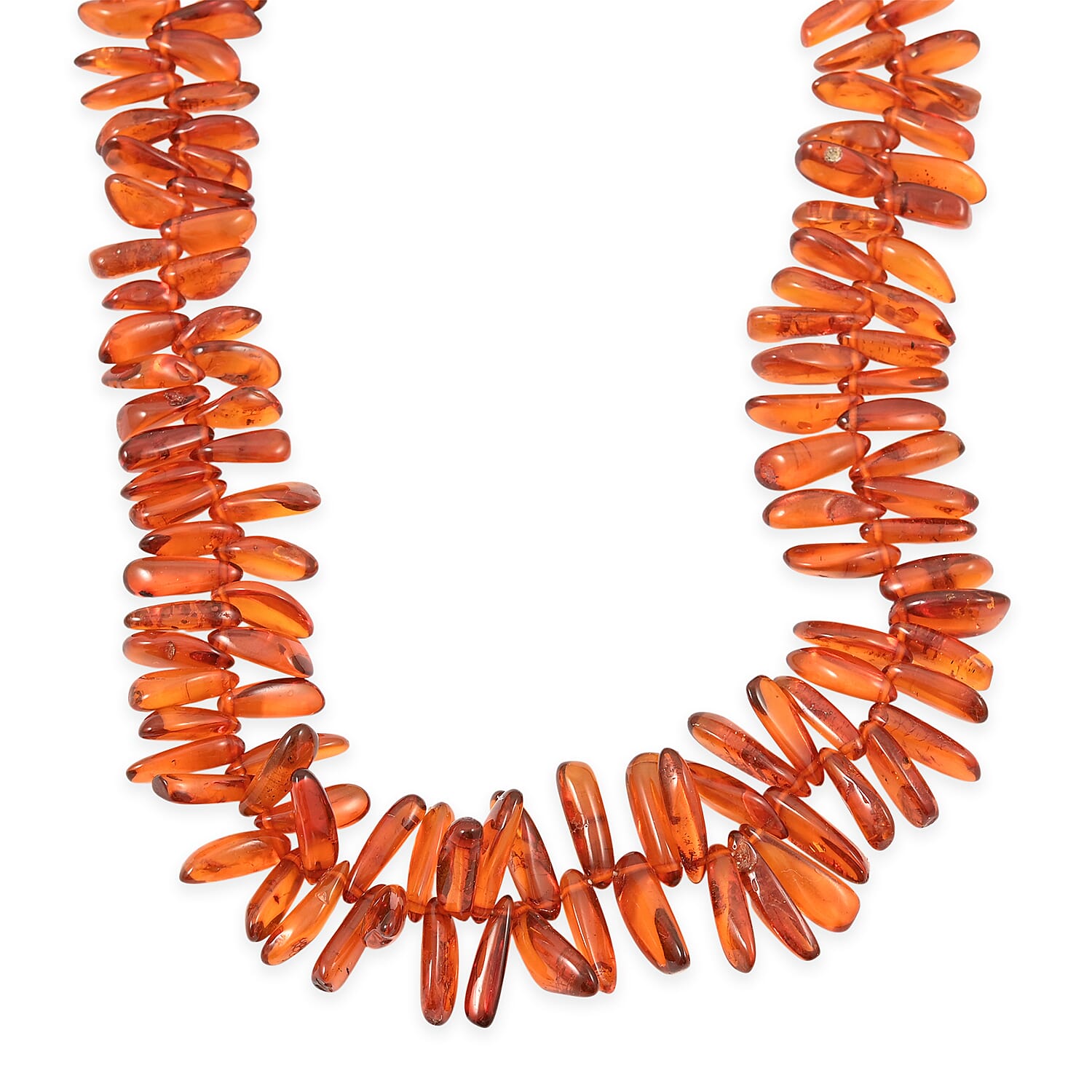 Baltic Amber Beaded Sunset Necklace