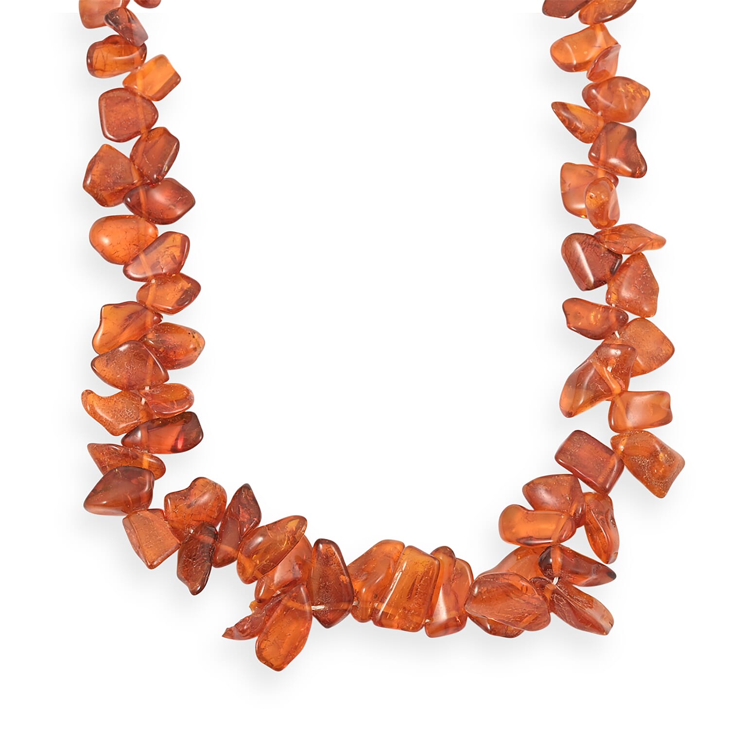 Baltic Amber Beaded Chip Necklace