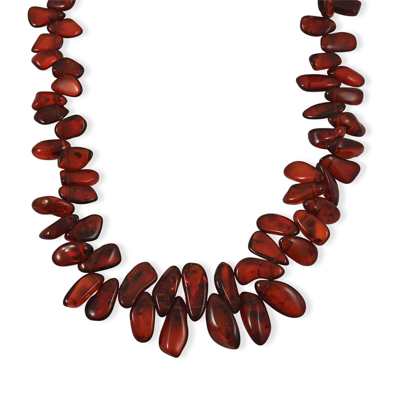 Cherry Amber Fancy Necklace (27 Inches)