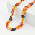 Mixed Amber Beaded Necklace (18 Inches) - Sticky add to cart bar