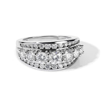 D'Joy Moissanite 1.75 ctw Ring in Rhodium Over Sterling Silver (Size 7.0)