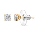 EverTrue Moissanite 0.90 ctw Earrings in ION Plated RG Stainless Steel - Sticky add to cart bar