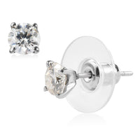EverTrue Moissanite 0.90 ctw Earrings in ION Plated RG Stainless Steel