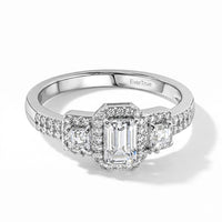 EverTrue White Topaz Ring in Platinum Bond (Size 6.0) 1.25 ctw