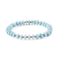 Larimar 75.00 ctw Beaded Stretch Bracelet - Sticky add to cart bar