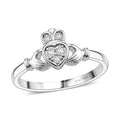 EverTrue White Diamond Fancy Ring in Platinum Bond (Size 10) 0.09 ctw - Sticky add to cart bar