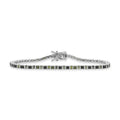 D'Joy Natural Green Diamond Classic Tennis Bracelet in Rhodium Over Sterling Silver (7.25 In) 1.00 ctw - Sticky add to cart bar