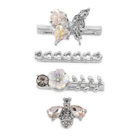 Austrian Crystal and Resin Pearl Set of 4 Apple watch Strap Charms