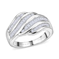 D'Joy White Topaz Ring in Rhodium Over Sterling Silver (Size 10.0) 1.70 ctw - Sticky add to cart bar