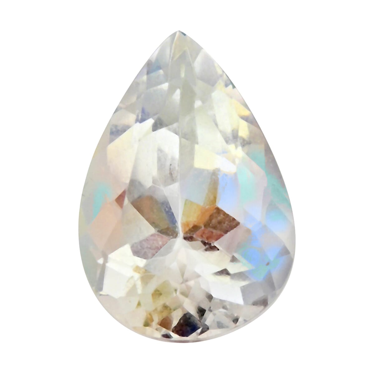 AAAA Malagasy Moonstone (Pear Free Size) 2.00 ctw