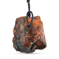 Row Amber Black Leather Necklace (24 Inches) - Sticky add to cart bar