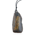 Raw Amber Black Leather Necklace (24 Inches) - Sticky add to cart bar