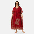 Neelam Fashions Red Adjustable Kaftan - One Size Fits Most - Sticky add to cart bar