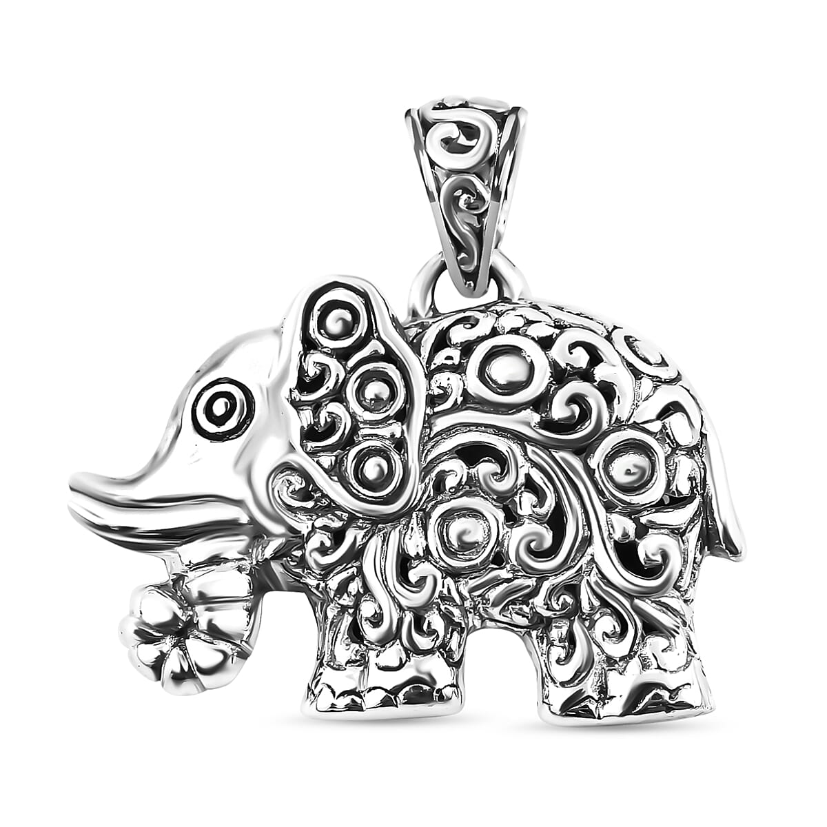 Bali Legacy Elephant Pendant in Sterling Silver 8.60 Grams