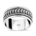 Bali Legacy Spinner Ring in Sterling Silver (Size 8.0) 5.80 Grams - Sticky add to cart bar