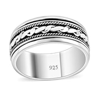 Bali Legacy Spinner Ring in Sterling Silver (Size 8.0) 5 Grams