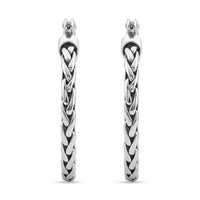 Bali Legacy Padian Texture Earrings in Sterling Silver 6.10 Grams