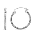 Bali Legacy Tulang Naga Texture Earrings in Sterling Silver 6.80 Grams - Sticky add to cart bar