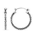 Bali Legacy Borobudur Texture Earrings in Sterling Silver 8.50 Grams - Sticky add to cart bar